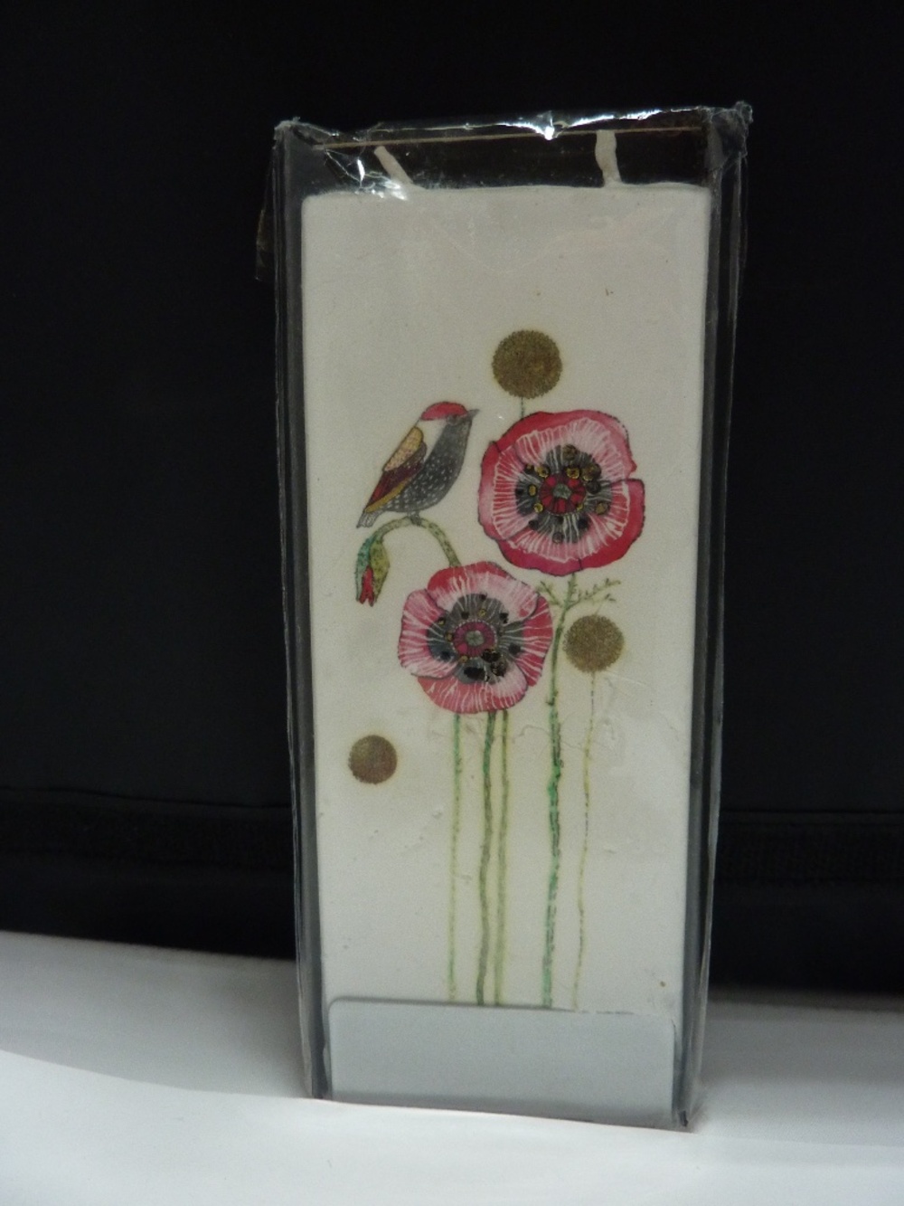 Art Handmade Decorative Flat Candle Dripless Smokeless Wicks STEEL BASE INCLUDED